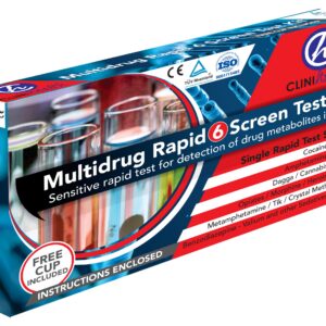 MULTIDRUG RAPID 6 TEST KIT CLINIC HEALTH